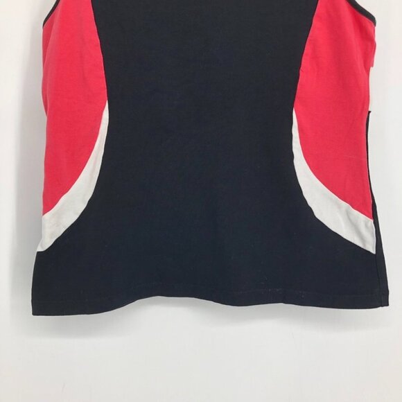 Reitman's Black, Red & White Round neck Athletic Muscle Tank Top size M Petite - Picture 3 of 12